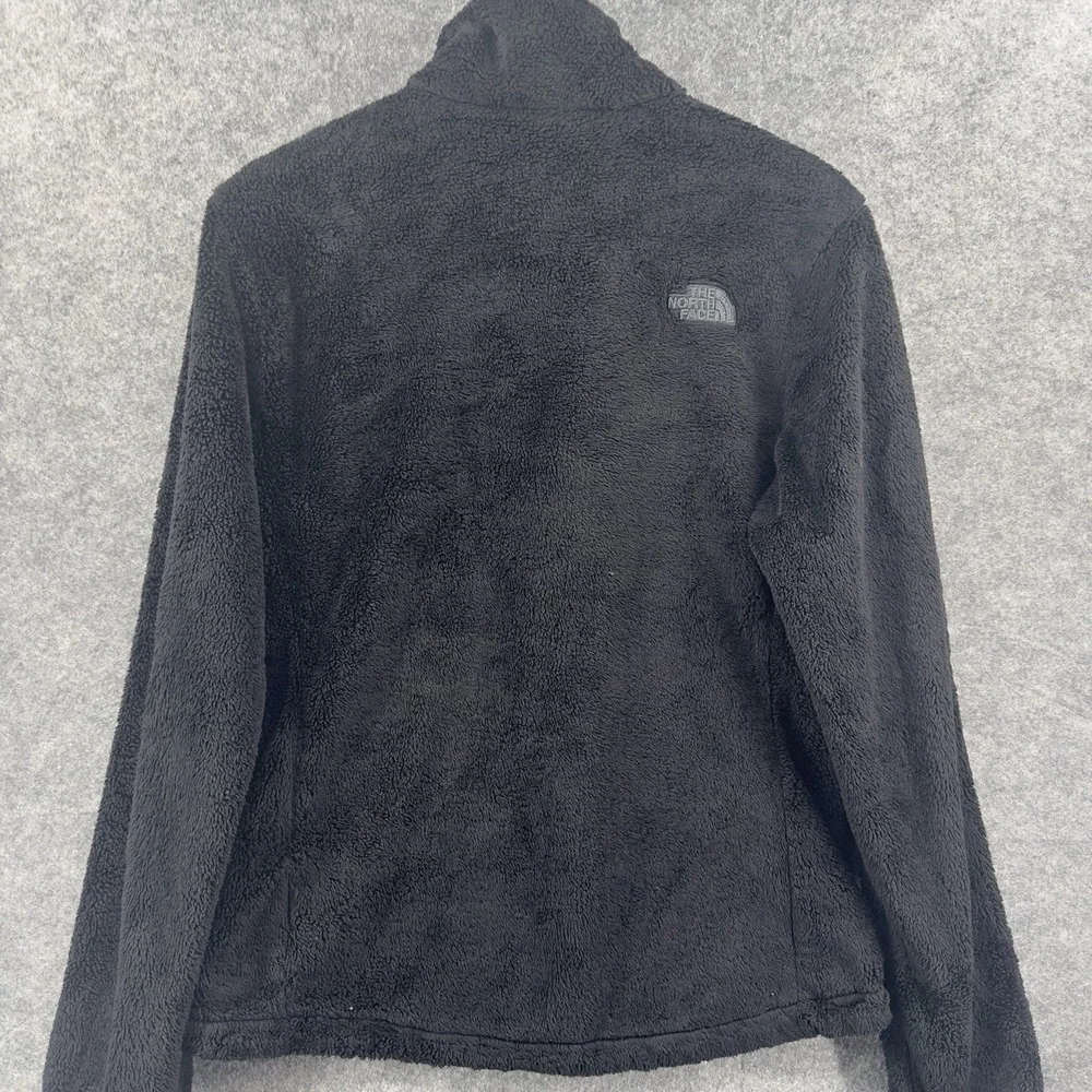 The North Face Osito Jacket Womens Medium Black Oso Soft Fleece Full Zipper Logo - Picture 12 of 13